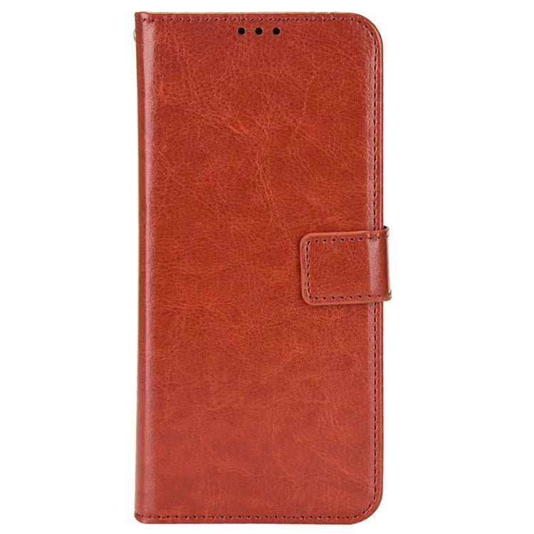 For Blackview Shark 8 / Oscal Tiger 12 Wallet Case Crazy Horse Texture Leather Phone Cover