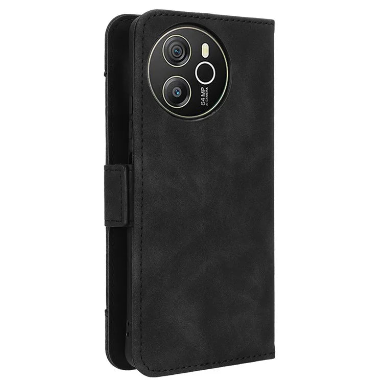 For Blackview Shark 8 / Oscal Tiger 12 Case Leather Phone Cover Multiple Card Slots Stand