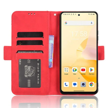 For Blackview Shark 8 / Oscal Tiger 12 Case Leather Phone Cover Multiple Card Slots Stand
