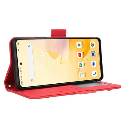 For Blackview Shark 8 / Oscal Tiger 12 Case Leather Phone Cover Multiple Card Slots Stand