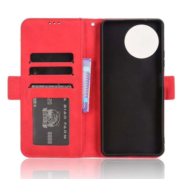 For Blackview Shark 8 / Oscal Tiger 12 Case Leather Phone Cover Multiple Card Slots Stand