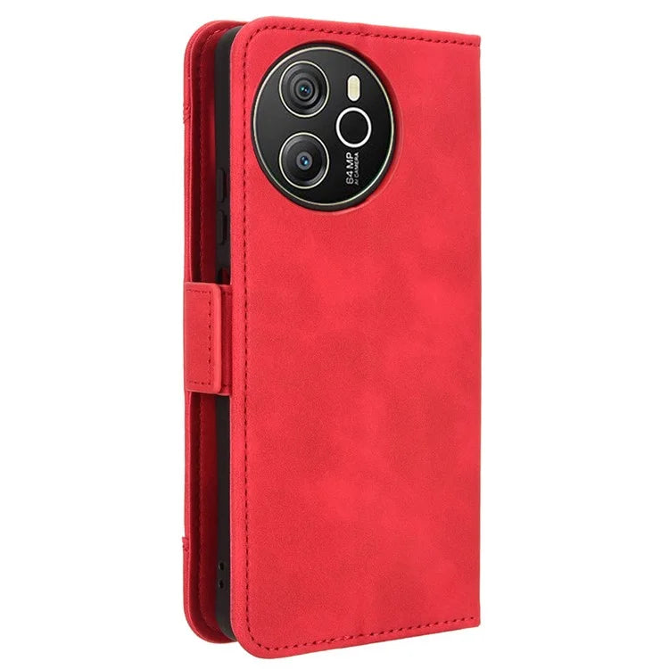 For Blackview Shark 8 / Oscal Tiger 12 Case Leather Phone Cover Multiple Card Slots Stand