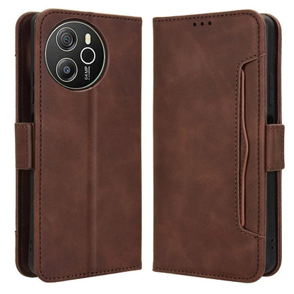 For Blackview Shark 8 / Oscal Tiger 12 Case Leather Phone Cover Multiple Card Slots Stand