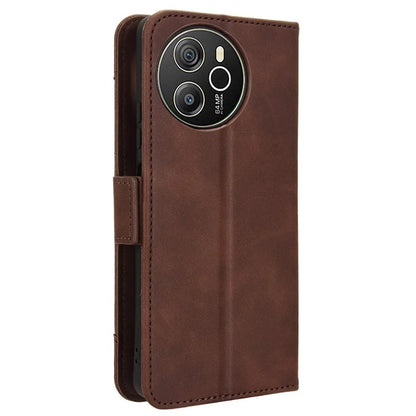 For Blackview Shark 8 / Oscal Tiger 12 Case Leather Phone Cover Multiple Card Slots Stand