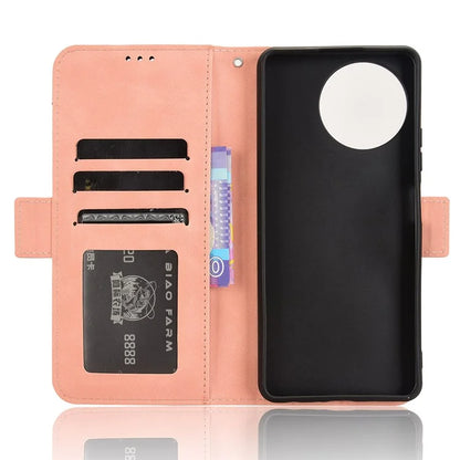 For Blackview Shark 8 / Oscal Tiger 12 Case Leather Phone Cover Multiple Card Slots Stand