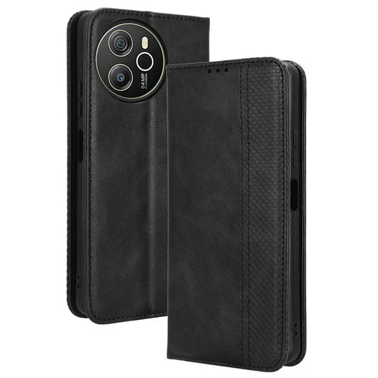 For Blackview Shark 8 / Oscal Tiger 12 Case Leather Retro Phone Cover Magnetic Closure