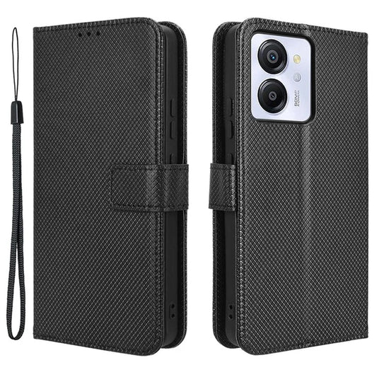 For Blackview Color 8 / Oscal Modern 8 Case Diamond Texture Magnetic Clasp PU Leather Phone Cover