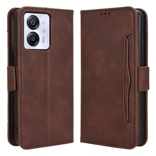 For Blackview Color 8 / Oscal Modern 8 Case Leather Phone Cover Multiple Card Slots Folio Purse