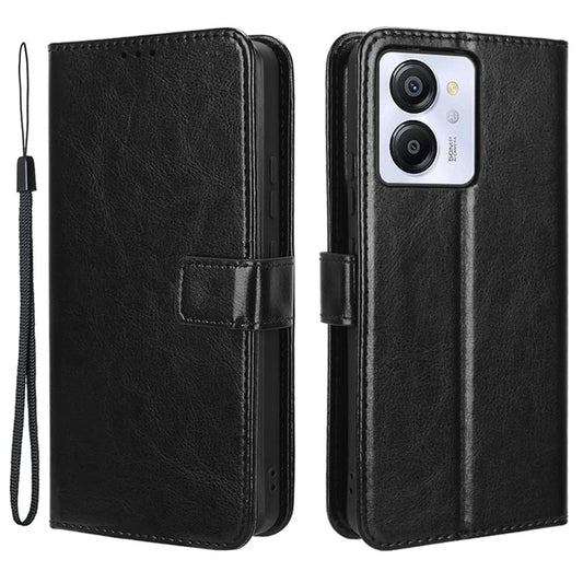 For Blackview Color 8 / Oscal Modern 8 Wallet Case Crazy Horse Texture Leather Phone Cover