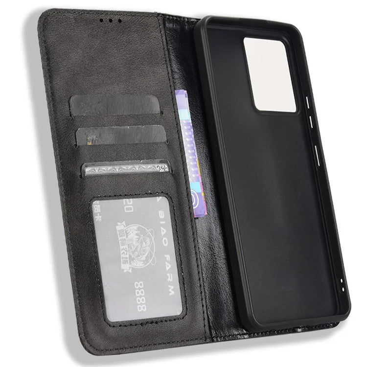 For Blackview Color 8 / Oscal Modern 8 Case Retro Leather Phone Cover Wallet Magnetic Absorption Protection
