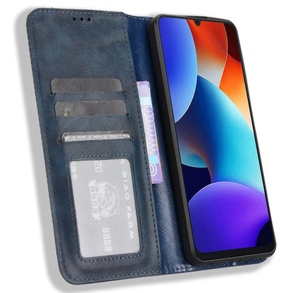 For Blackview Color 8 / Oscal Modern 8 Case Retro Leather Phone Cover Wallet Magnetic Absorption Protection