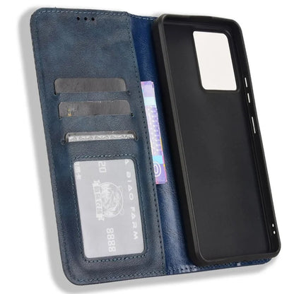 For Blackview Color 8 / Oscal Modern 8 Case Retro Leather Phone Cover Wallet Magnetic Absorption Protection