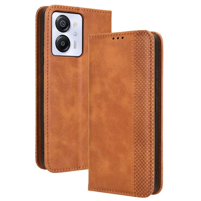 For Blackview Color 8 / Oscal Modern 8 Case Retro Leather Phone Cover Wallet Magnetic Absorption Protection