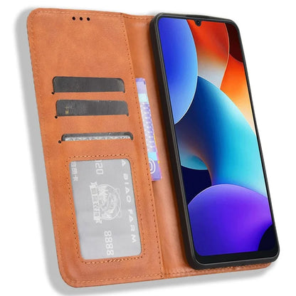 For Blackview Color 8 / Oscal Modern 8 Case Retro Leather Phone Cover Wallet Magnetic Absorption Protection