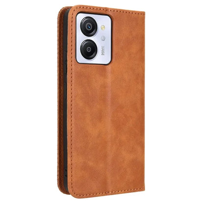 For Blackview Color 8 / Oscal Modern 8 Case Retro Leather Phone Cover Wallet Magnetic Absorption Protection