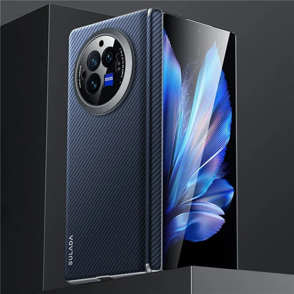 SULADA For vivo X Fold3 Magnetic Case Leather+PC Drop-Proof Shell Supports Wireless Charging
