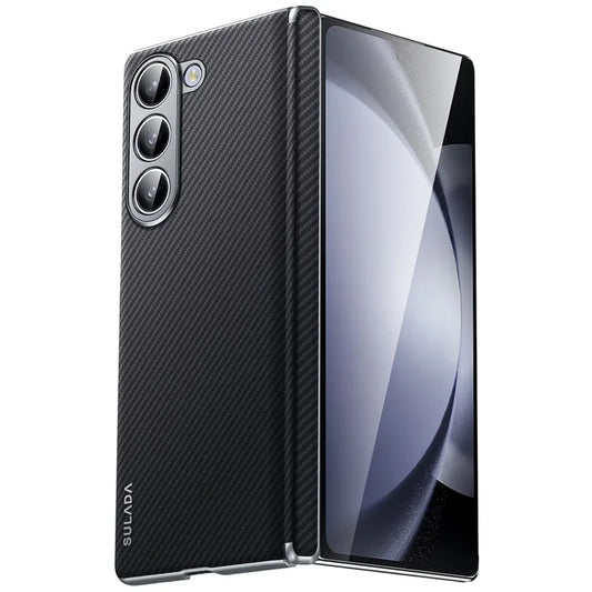 SULADA For Samsung Galaxy Z Fold6 5G Magnetic Case Carbon Fiber Texture Leather+PC Phone Cover