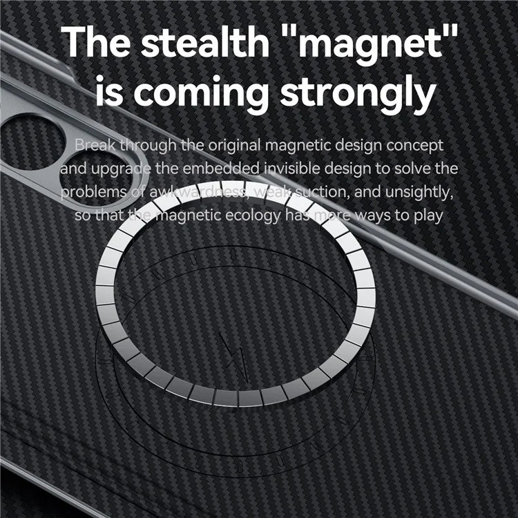 SULADA For Samsung Galaxy Z Fold6 5G Magnetic Case Carbon Fiber Texture Leather+PC Phone Cover