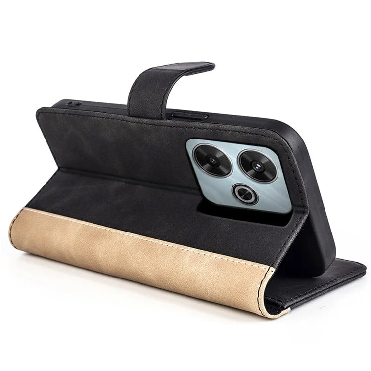 For Xiaomi Redmi Note 13R 5G / Redmi 13 4G / Poco M6 4G Case Dual Color Leather Phone Cover