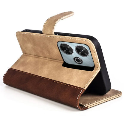 For Xiaomi Redmi Note 13R 5G / Redmi 13 4G / Poco M6 4G Case Dual Color Leather Phone Cover