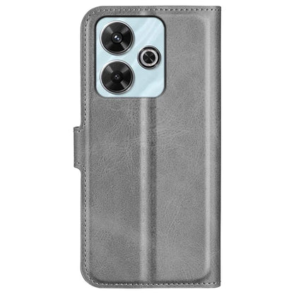 For Xiaomi Redmi Note 13R 5G / Redmi 13 4G / Poco M6 4G Wallet Case Leather Phone Cover Calf Texture