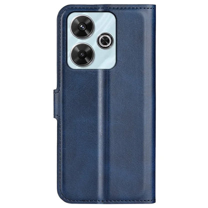 For Xiaomi Redmi Note 13R 5G / Redmi 13 4G / Poco M6 4G Wallet Case Leather Phone Cover Calf Texture
