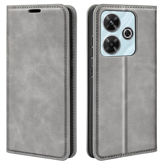 For Xiaomi Redmi Note 13R 5G / Redmi 13 4G / Poco M6 4G Case Skin Feel Leather Phone Cover