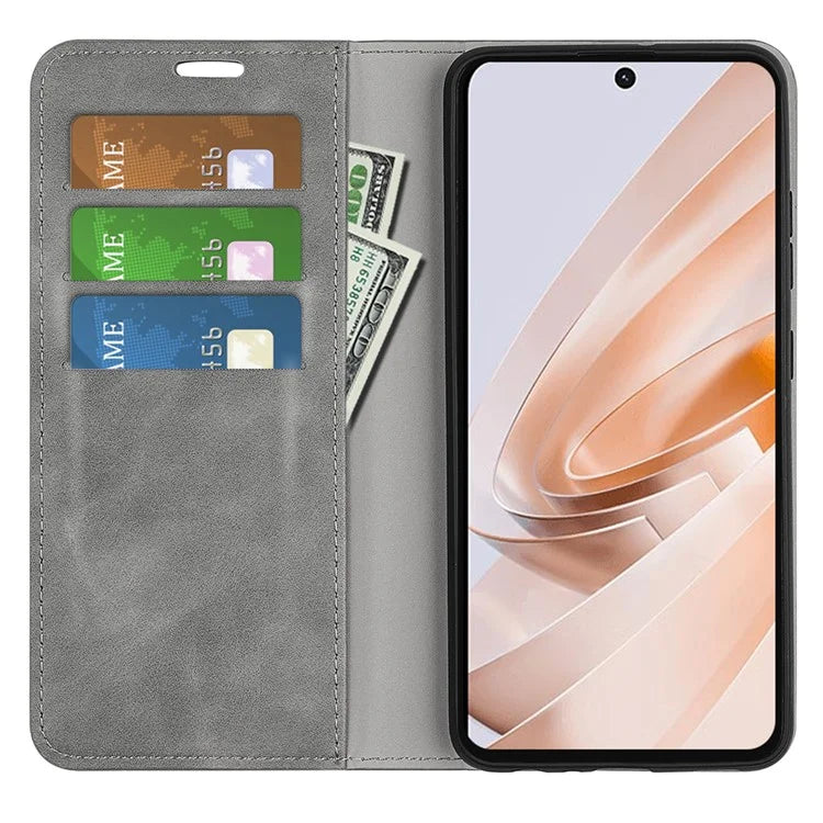 For Xiaomi Redmi Note 13R 5G / Redmi 13 4G / Poco M6 4G Case Skin Feel Leather Phone Cover