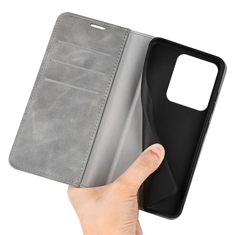 For Xiaomi Redmi Note 13R 5G / Redmi 13 4G / Poco M6 4G Case Skin Feel Leather Phone Cover