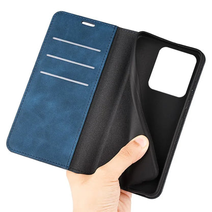 For Xiaomi Redmi Note 13R 5G / Redmi 13 4G / Poco M6 4G Case Skin Feel Leather Phone Cover