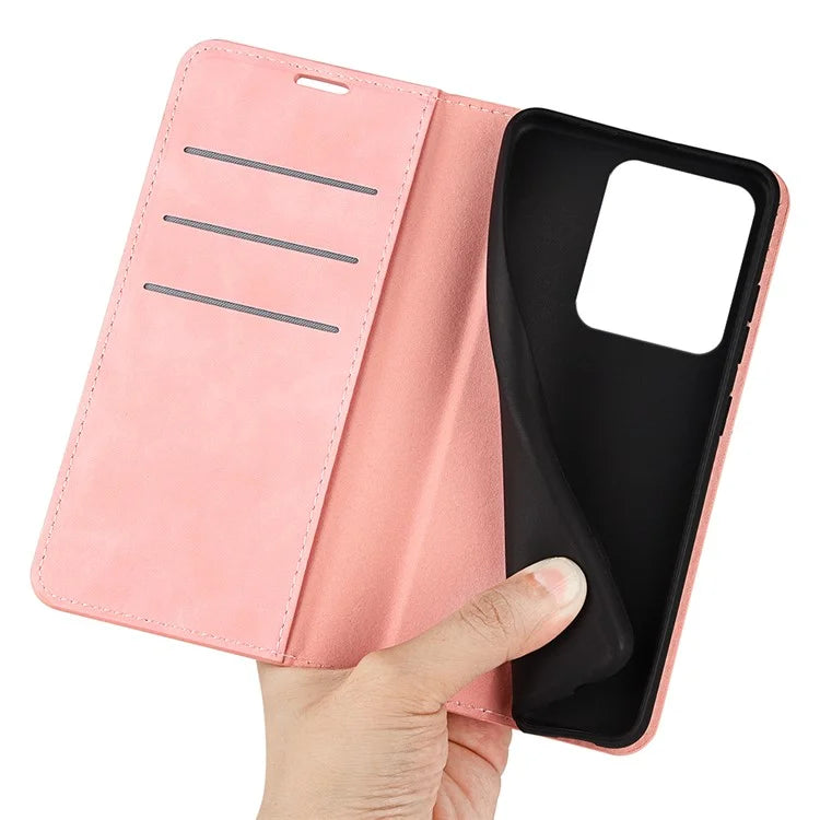 For Xiaomi Redmi Note 13R 5G / Redmi 13 4G / Poco M6 4G Case Skin Feel Leather Phone Cover