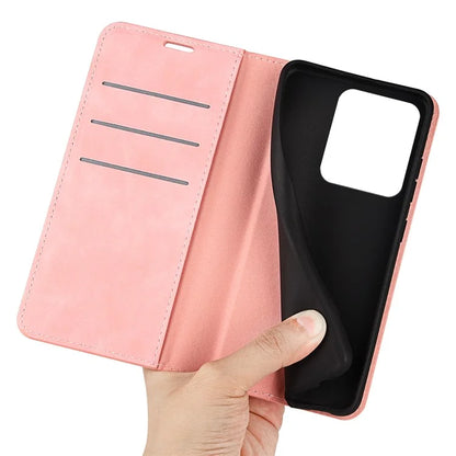 For Xiaomi Redmi Note 13R 5G / Redmi 13 4G / Poco M6 4G Case Skin Feel Leather Phone Cover