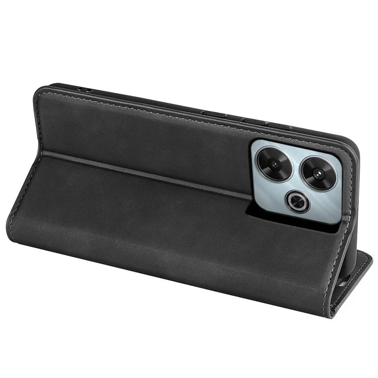 For Xiaomi Redmi Note 13R 5G / Redmi 13 4G / Poco M6 4G Case Skin Feel Leather Phone Cover