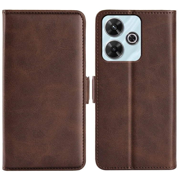 For Xiaomi Redmi Note 13R 5G / Redmi 13 4G / Poco M6 4G Case Calf Texture Phone Leather Cover