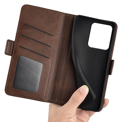 For Xiaomi Redmi Note 13R 5G / Redmi 13 4G / Poco M6 4G Case Calf Texture Phone Leather Cover
