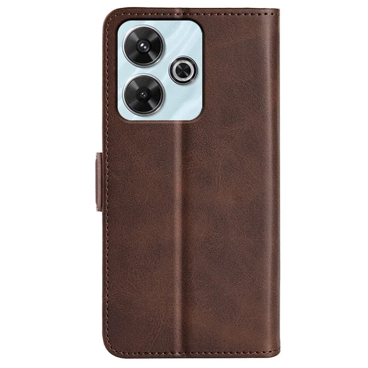 For Xiaomi Redmi Note 13R 5G / Redmi 13 4G / Poco M6 4G Case Calf Texture Phone Leather Cover