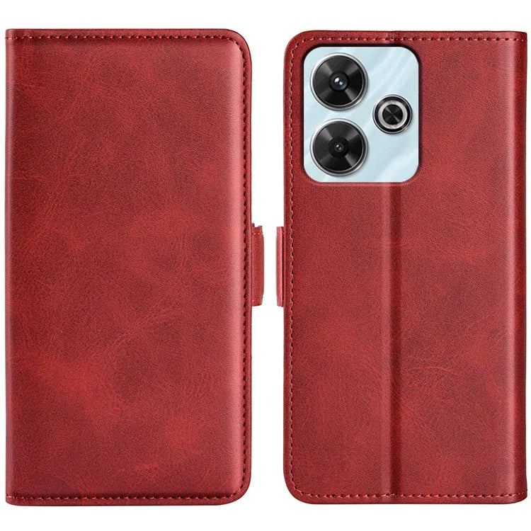 For Xiaomi Redmi Note 13R 5G / Redmi 13 4G / Poco M6 4G Case Calf Texture Phone Leather Cover