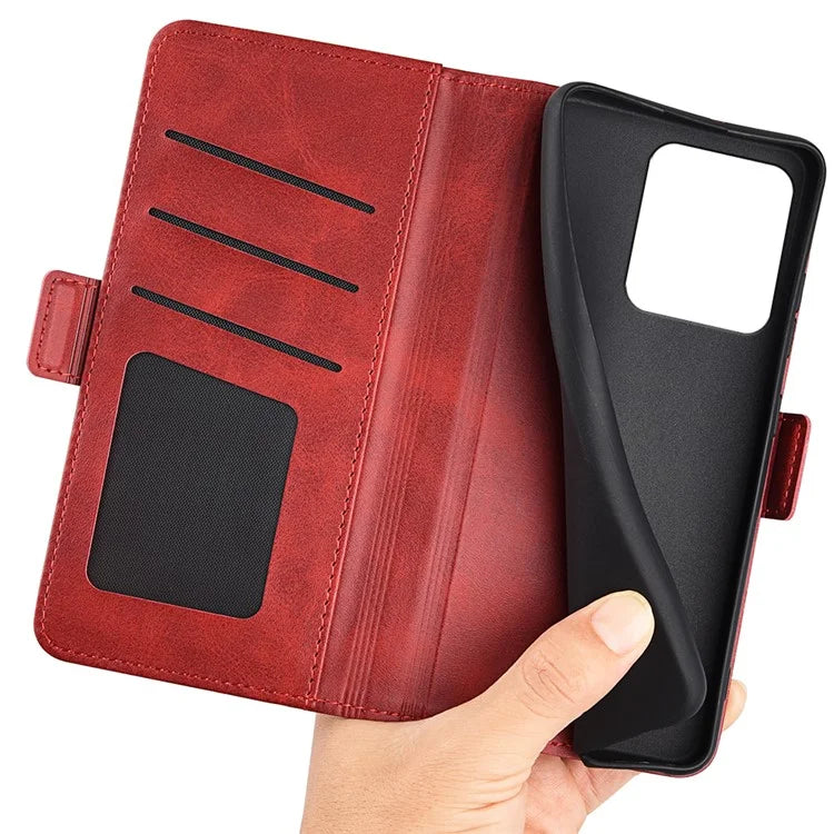 For Xiaomi Redmi Note 13R 5G / Redmi 13 4G / Poco M6 4G Case Calf Texture Phone Leather Cover