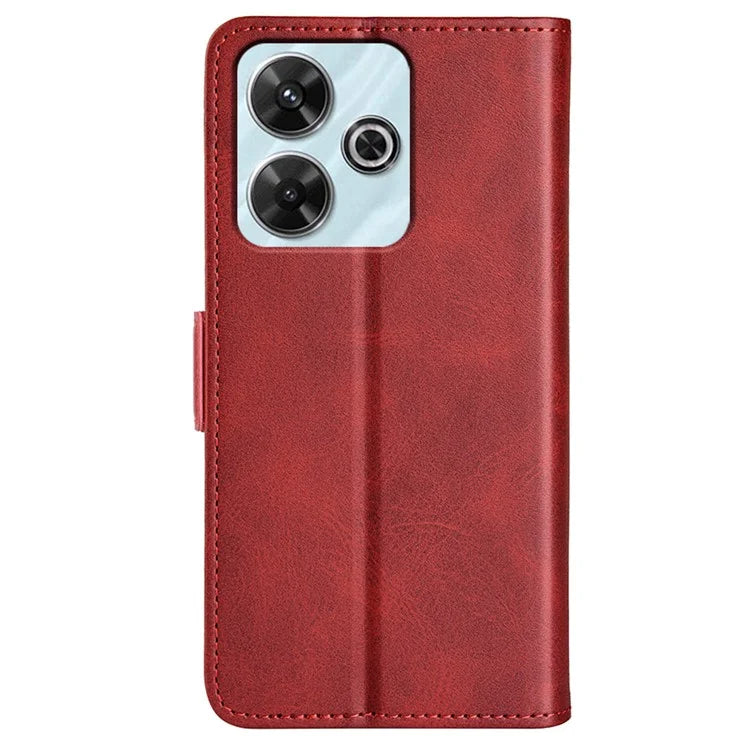 For Xiaomi Redmi Note 13R 5G / Redmi 13 4G / Poco M6 4G Case Calf Texture Phone Leather Cover