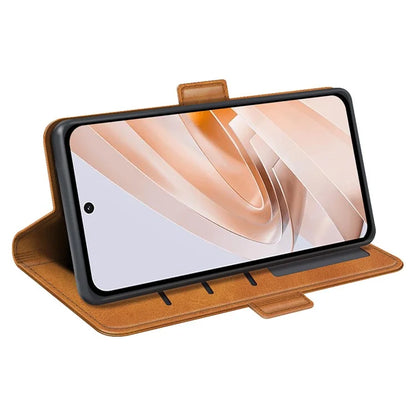 For Xiaomi Redmi Note 13R 5G / Redmi 13 4G / Poco M6 4G Case Calf Texture Phone Leather Cover