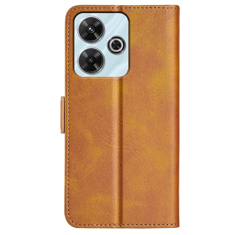 For Xiaomi Redmi Note 13R 5G / Redmi 13 4G / Poco M6 4G Case Calf Texture Phone Leather Cover