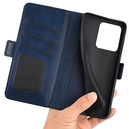 For Xiaomi Redmi Note 13R 5G / Redmi 13 4G / Poco M6 4G Case Calf Texture Phone Leather Cover