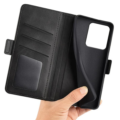 For Xiaomi Redmi Note 13R 5G / Redmi 13 4G / Poco M6 4G Case Calf Texture Phone Leather Cover