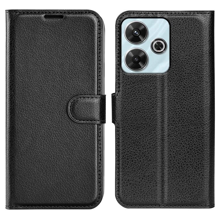 For Xiaomi Redmi Note 13R 5G / Redmi 13 4G / Poco M6 4G Case Litchi Texture Leather Phone Cover