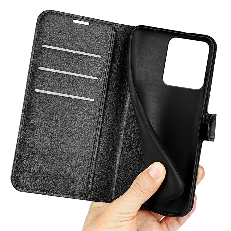 For Xiaomi Redmi Note 13R 5G / Redmi 13 4G / Poco M6 4G Case Litchi Texture Leather Phone Cover