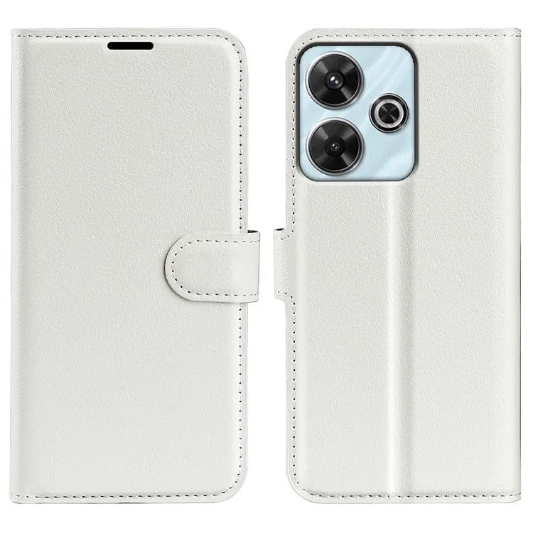 For Xiaomi Redmi Note 13R 5G / Redmi 13 4G / Poco M6 4G Case Litchi Texture Leather Phone Cover