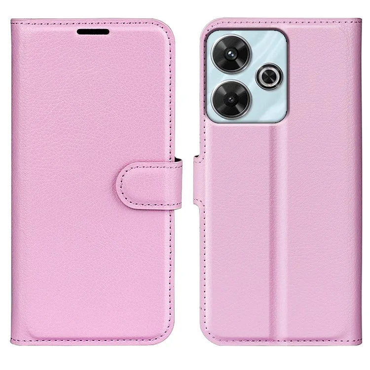 For Xiaomi Redmi Note 13R 5G / Redmi 13 4G / Poco M6 4G Case Litchi Texture Leather Phone Cover