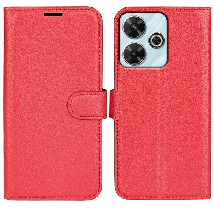 For Xiaomi Redmi Note 13R 5G / Redmi 13 4G / Poco M6 4G Case Litchi Texture Leather Phone Cover