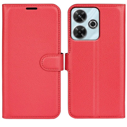 For Xiaomi Redmi Note 13R 5G / Redmi 13 4G / Poco M6 4G Case Litchi Texture Leather Phone Cover