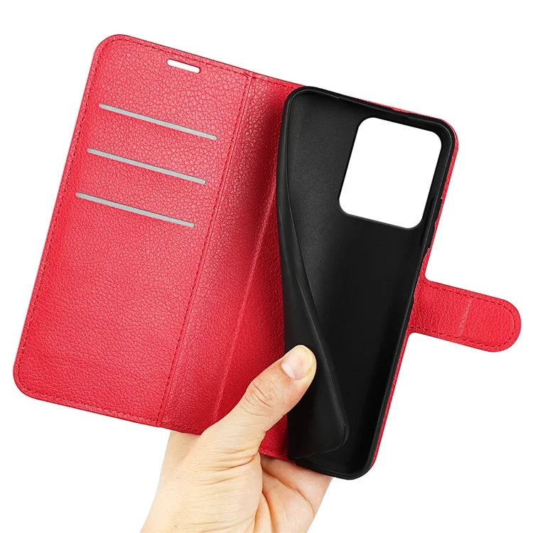For Xiaomi Redmi Note 13R 5G / Redmi 13 4G / Poco M6 4G Case Litchi Texture Leather Phone Cover